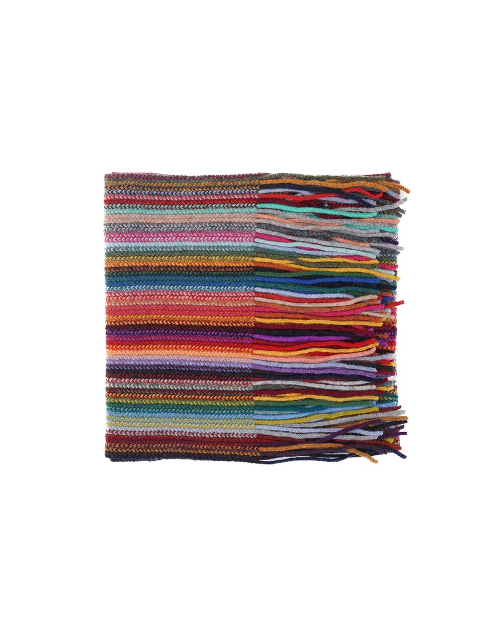 1619 Scarf, 100% Lambswool, Striped, Made in Scotland, Shade 6, Vinicunca